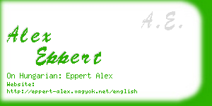alex eppert business card